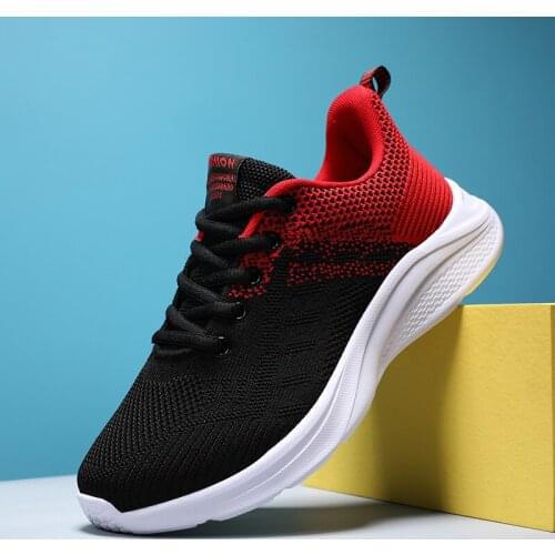 2021 spring and autumn womens casual shoes outdoor fly woven mesh elastic light comfortable breathable vulcanized shoes