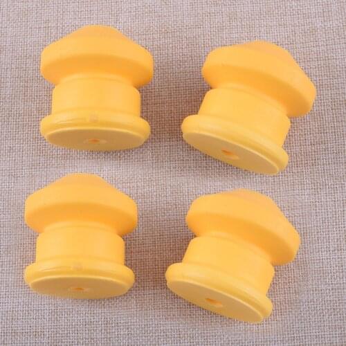 4pcs/Set 15783030 Car Yellow Front Suspension Jounce Bumper Spring Fit for Hummer H3 H3T 2009 2010 Polyurethane