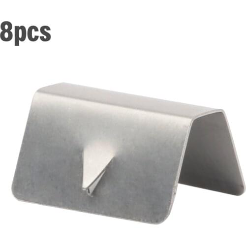 8 PCS Wind / Rain Deflector Metal Fitting Clips Replacements For H.eko G3 SNED Clip Stainless Steel Car Accessories