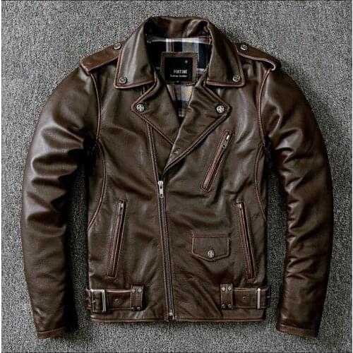 Free shipping.2020 new Brand motorbiker coat.Pro Pakistan cowhide Jacket,Cool genuine Leather clothes.thick leather jackets