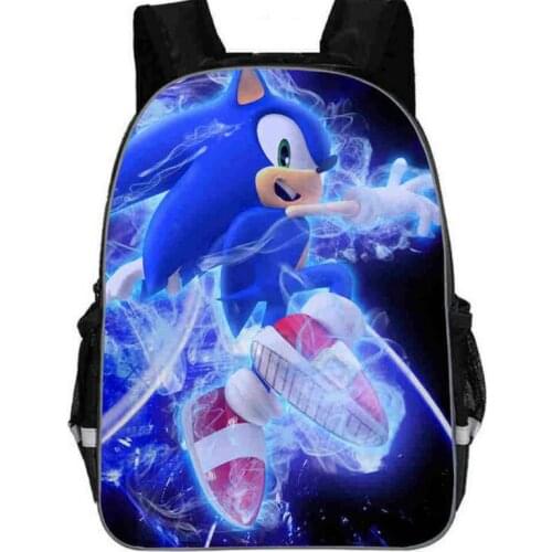 SONIC RACING Children School Bags Cartoon Backpacks For Boys Girls Bag Students Birthdays Gifts