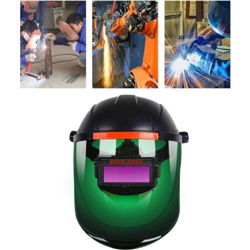 Electric Welding Mask Helmet Solar Automatic Darkening Range Flip Welding Protective Lens for Welding Machine