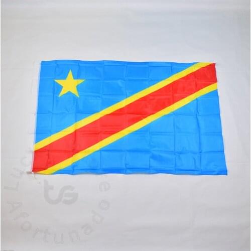 Congo 90*150cm free shipping Democratic Republic of the Congo Flag Banner National flag for Festival Home Decoration flag
