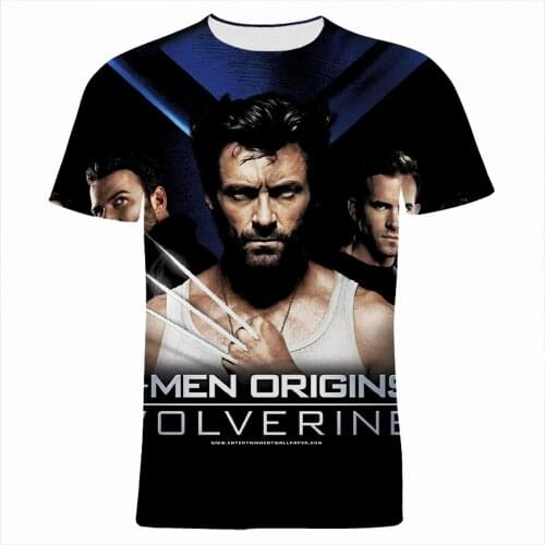 T Shirt For Men Marvel Hero X-Men Cool Boy Girl Kids T-shirts Short Sleeve Summer Streetwear 3D Print Women Tee Shirts