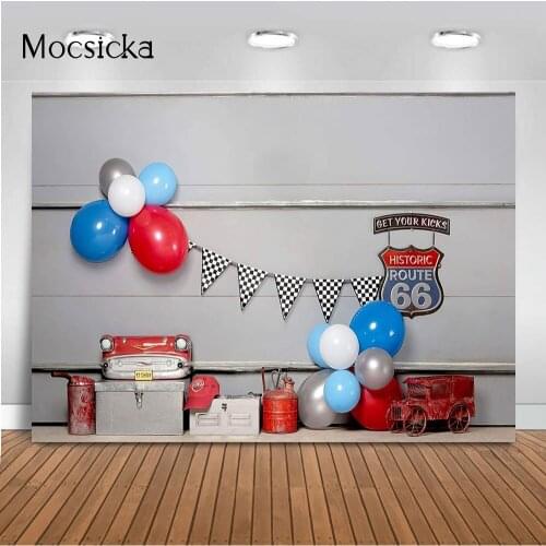 Histroic Route Repair Backdrop for Photography Grey Wall Children Kids Portrait Photo Background Baby Shower Birthday Cake Smash