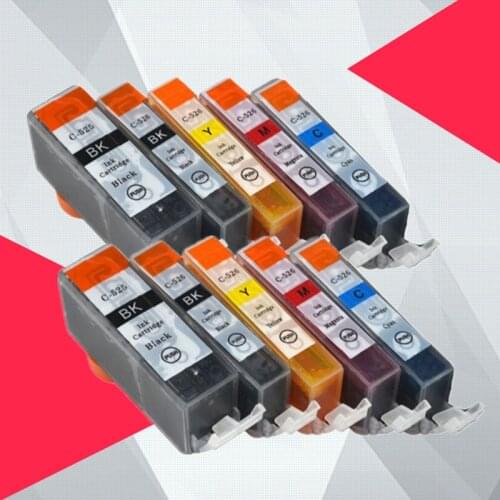 10PK PGI 525 CLI 526 Ink Cartridge For Canon PIXMA iP4850 iP4950 MG5150 MG5250 MG6150 MG8150 MX885 MG5350 pgi-525 cli-526 pgi525