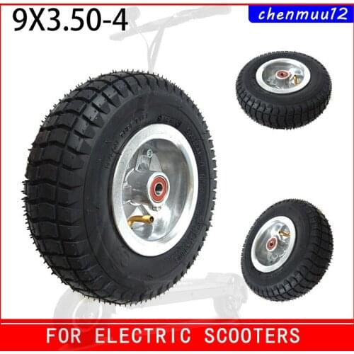 9x3.50-4 Wheel PneumaticTire with Alloy Rim for Electric Tricycle Electric Scooter 9 Inch Wheel Accessories