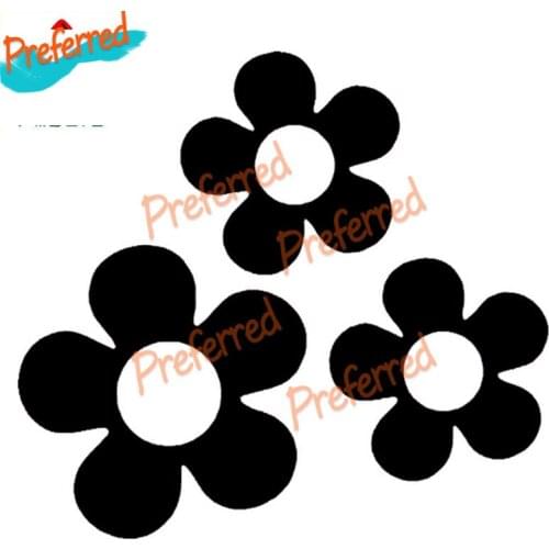 Cute Flower Vinyl Waterproof Car Sticker Automobile Accessories Can Be Attached To Any Flat Surface PVC,15cm*13cm