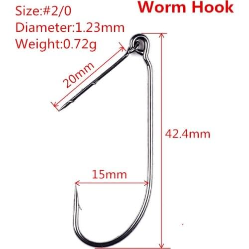 25 pcs MIZUGIWA Fishing Soft Plastic Bait Holder Worm Keeper Hook KH 1/0 2/0 3/0 4/0 5/0 Pesca Softbait Lures Tackle