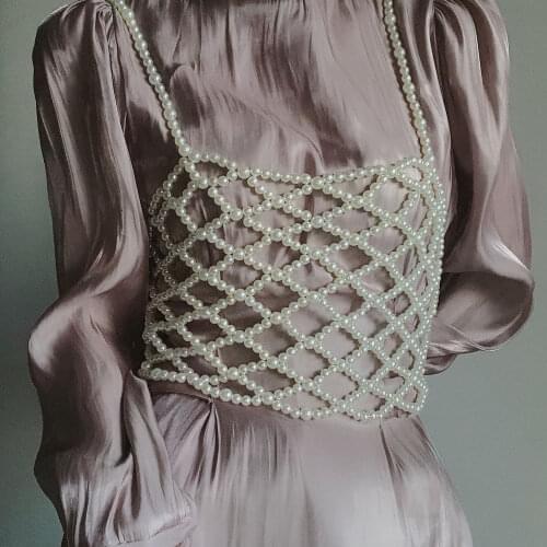 2021 New pearl jewelry ,body Jewelry chain Necklace , body jewelry, fashion jewelry, modern jewelry For Girls ,Female