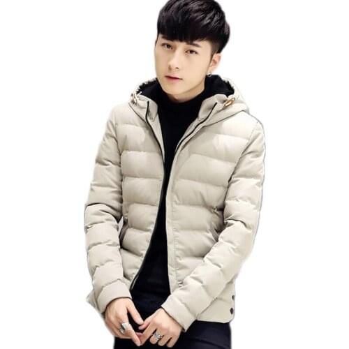 2021 winter new mens down jacket casual fashion jacket hooded Slim windbreaker jacket male W626