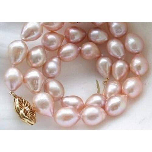 Wholesale good shipping>>>>Currently best-selling 17"11-13mm south sea natural pink pearl necklace c 6.07 6.8 6.09