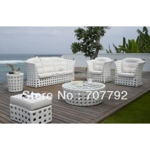 Wholesale rattan wicker pe rattan material furniture sofa Set