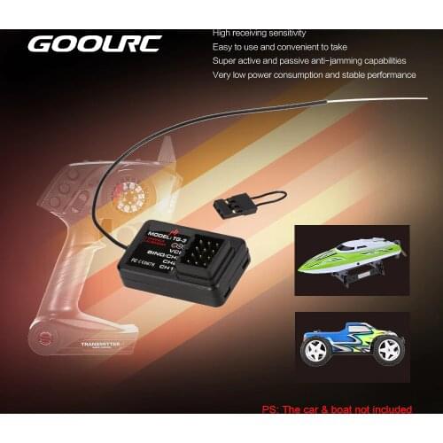 Original GoolRC TG-3 3CH 2.4G Remote Control Car RC Boat Receiver for GoolRC TG3 AUSTAR AX5S Transmitter RC Parts