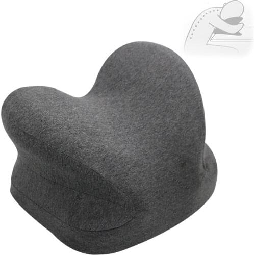 Orthopedic Ergonomics Nap Pillow Slow Rebound Memory Cotton Heart Pillow Office Student Pillow Relieve Fatigue Relax Sleep