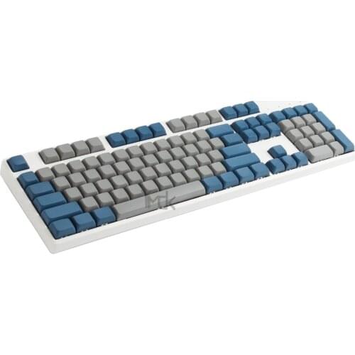 YMDK XDA Blue Gray Blank Full Keyset For MX Mechanical Keyboard Steelseries Ergodox Filco Corsair UHK Planck IKBC Vortex core