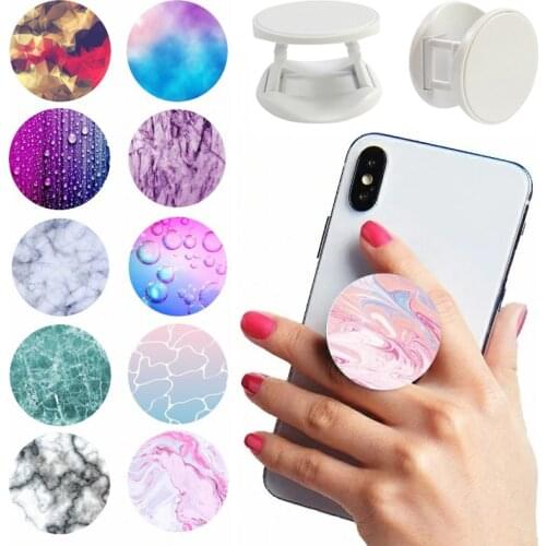 Hot попсокет Marble Luxury Expanding Stand pocket socket Grip Finger Ring Grip Popped Phone Holder Anti-fall Bracket