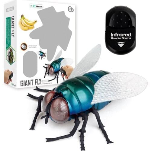 Remote Control Fly Infrared Radio RC Simulation Crab Joke Insect Scary Trick Toys Kids Gift