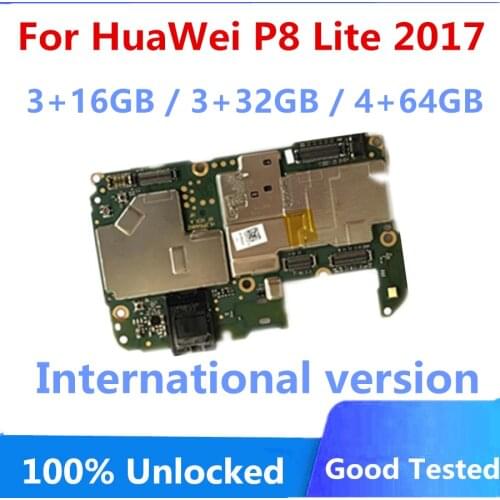 For HuaWei P8 Lite 2017 Motherboard International version For HuaWei P8 Lite 2017 Original Unlocked Mainboard Logic Board 3+16GB