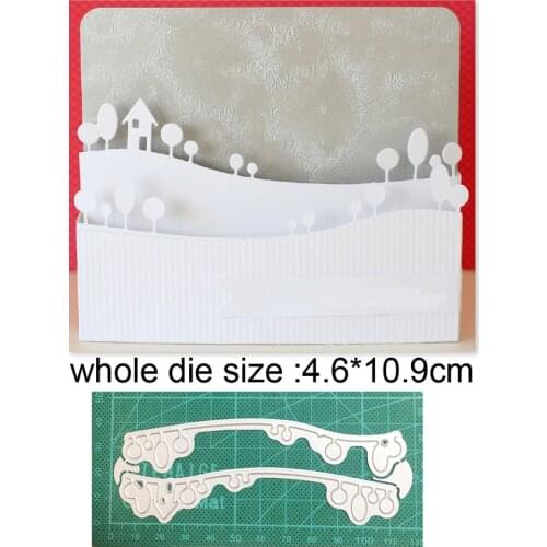 Craft dies metal cutting dies cut die mold Tree House Strip Border Scrapbooking dies paper knife mould blade punch stencils dies