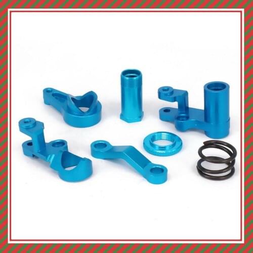 Alloy Aluminum Steering Servo Saver Complete Bell Crank Set 6845 For Rc 1/10 Traxxas Slash 5803 Upgraded Hop-Up Parts