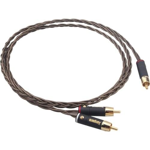 Xangsane 1RCA-2RCA Odin Subwoofer Line 1-To-2 Signal Line Suitable for CD Player, DVD Player, o, Power Amplifier