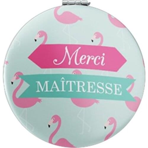 Youhaken new pocket mirror for girls Printing picture Merci Maitresse Beauty Health Tools Accessories Mirrors MM63