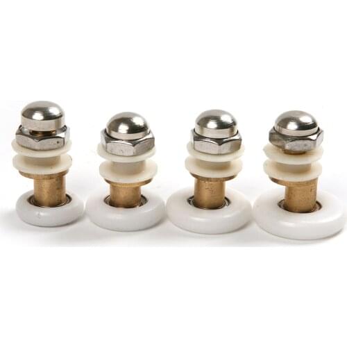 1pcs 100% Quality and Brand New Shower Door Eccentric Wheel 19x5.0/ 23x5.5mm Copper axis + Nylon for Shower Cabins