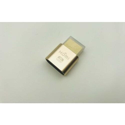 10PCS HDMI 1.4 DDC EDID Dummy Plug Headless VGA Virtual Display Adapter Ghost Display Emulator Video card Lock plate