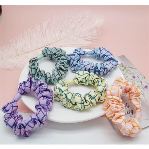 2021 Summer Hair Korean Vinchas Geometric Figure Scrunchies Ties For Women Girls Sweet Rope Fashion Accessories Top Mujer