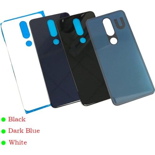 5PCS Replacement Glass Battery Back Cover Case For Nokia 5.1 Plus X5 6.1 Plus X6