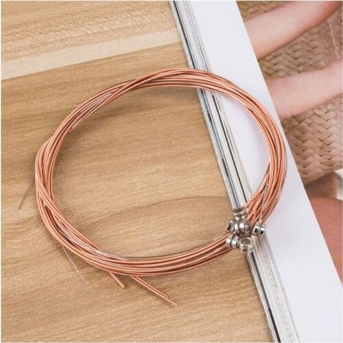 6Pcs/Set Classic Metal Guitar Strings Steel Wire Acoustic Folk Guitar Accessory XXUF