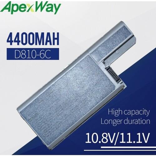 4400mah laptop battery for DELL Latitude D820 D531 D531N D830 Precision M4300 M65 310-9122 312-0393 312-0401 CF623 XD736 DF192