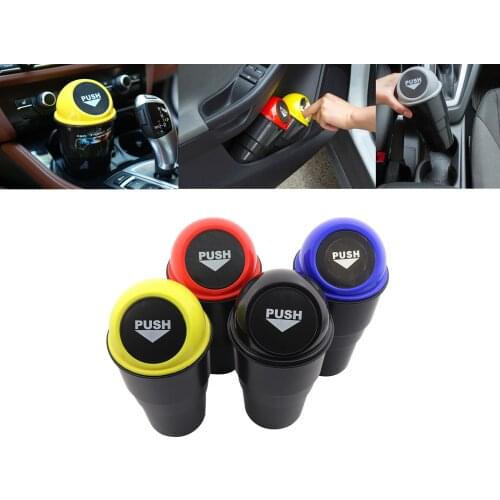 Car Trash Garbage Can Auto Trash Dust Case Holder Bin Box Rubbish case for Auto Door Seat Back Visor Trash Bin Paper Dustbin