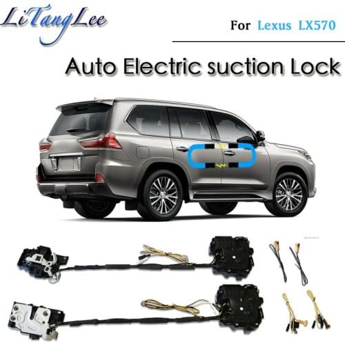 For Lexus LX570 2017~2020 Car Soft Close Door Latch Pass Lock Actuator Auto Electric Absorption Suction Silence Closer
