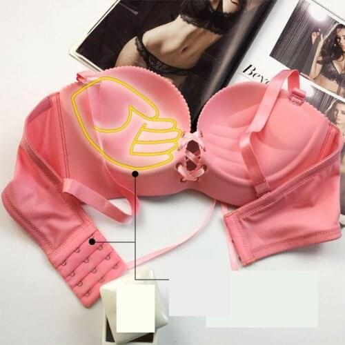 BRZFMRVL LB Sexy Wireless seamless bra Thick super Push Up Bra Support Invisible Bra Shaper Palms Massage Cup Style Girl Bra