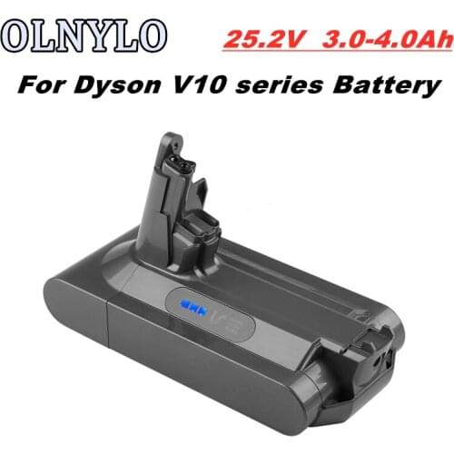 Dyson 25.2V 4.0Ah Replacement Battery for Dyson V10 Absolute V10 Fluffy Motorhead SV12 cyclone V10 Absolute V10 Absolute cyclone