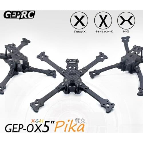 GEPRC GEP-OX-X5 GEP-OX-S5 GEP-OX-H5 Pika FPV 5 Inch Carbon Fiber Frame Kit Shock Absorbing Traversing Rack Racing Mode