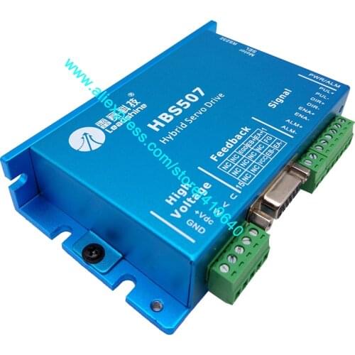 HBS507 equal to ES-D508 old model HBS57 Closed Loop Stepper Drive Max 50 VDC Input Voltage and 8.0A Current Brand Leadshine