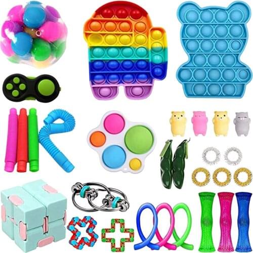 Fidget Simple Dimple Toy Fat Brain Toys Stress Relief Hand Fidget Toys For Kids Adults Early Educational Autism Special Need Toy