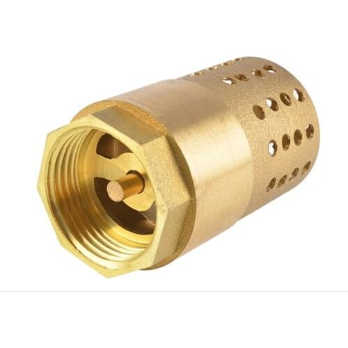 Copper bottom valve water pump check valve inner wire 1 inch DN25 one-way valve pumping self-priming pump household brass check