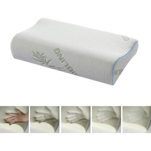 Juwen High Quality Bamboo Fiber Pillow Slow Rebound Memory Foam Pillow Health Care Pillow Massager Travesseiro 30