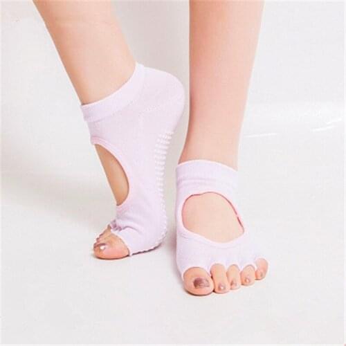 Colorful Women Sports Socks For 35-39 Yards Elasticity Backless Breathable Anti-Slip Sock Slippers Professional Yoga Socks