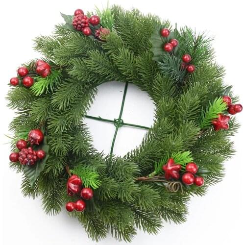 10pcs Artificial plants plastic Pine tree Christmas garland diy gifts candy box scrapbooking wedding home decoration accessories