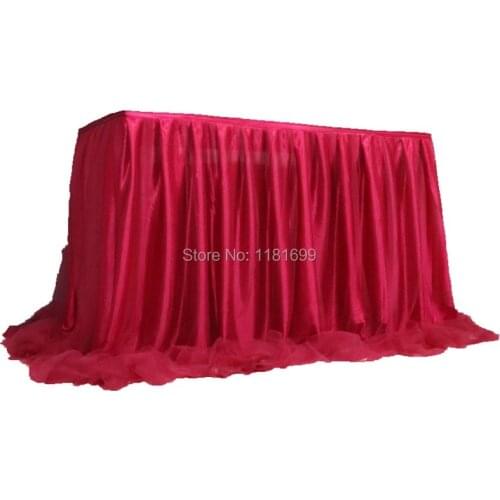 Tulle Tutu Table Skirt for Party Wedding Home Decoration Birthday Party Baby Shower Table Skirts