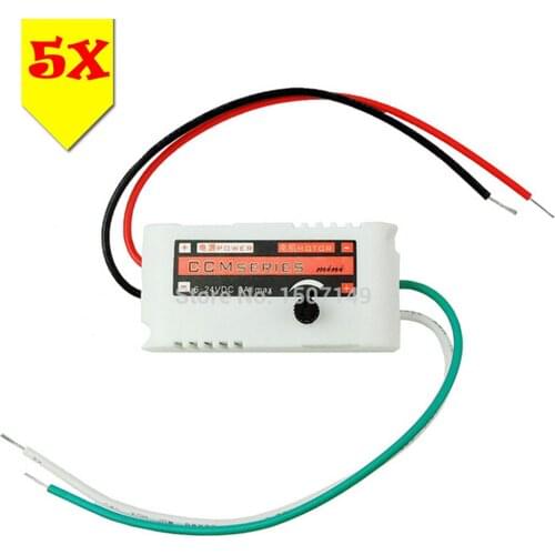 Unique Goods -5pcs/lot CCMminiS DC Motor Speed Controller PWM 6-24V (max) 3A Variable Speed Regulator Switch Adjustable Driver