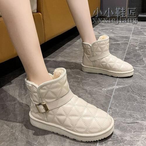 Ins Hot Cowhide Leather Short Plush Fur Lined Women Short Ankle Winter Suede Snow Boots with Bowknots Mink Tassels Warm Shoes