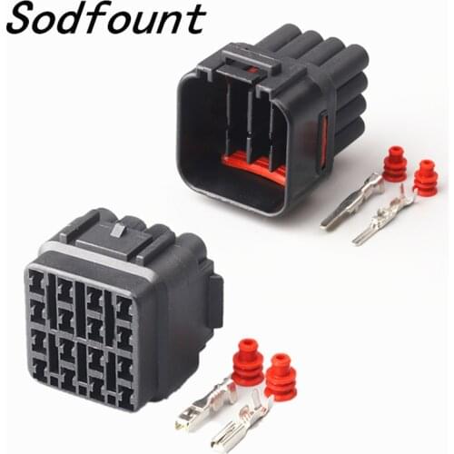 10 sets Kit 16 Pin Way Waterproof Electrical Wire Connector Plug Auto connectors 6085-0510 6188-0353