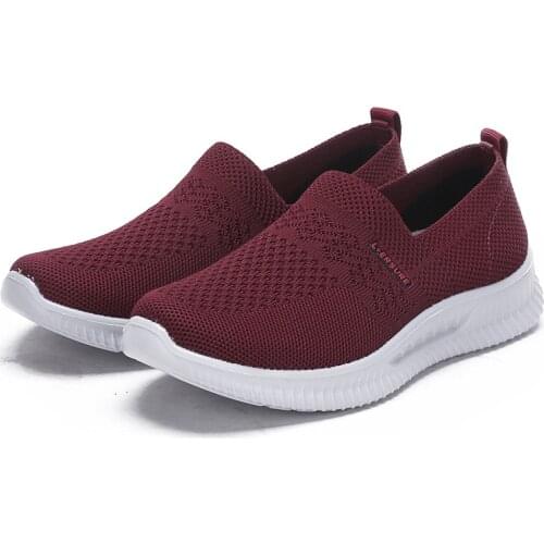 2021 Mesh Women Sneakers Breathable Women Flat Shoes Lightweight Casual Shoes Ladies Deportivas Mujer Chaussures Femme