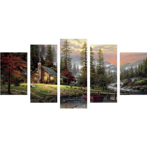 5Panel Canvas Art Modular Painting Cuadros Posters and Prints Kitchen Wall Picture for Living Room